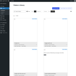 Page screenshot: Patterns