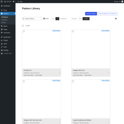 Page screenshot: Patterns