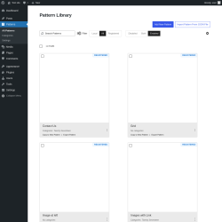 Page screenshot: Patterns