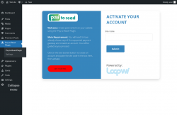 Page screenshot: Pay to Read Plugin
