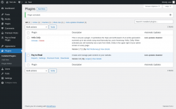 Page screenshot: Plugins &lsaquo; Test site &mdash; WordPress