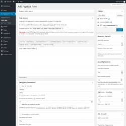 Page screenshot: Paystack Forms → Add New