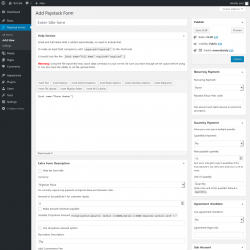Page screenshot: Paystack Forms → Add New