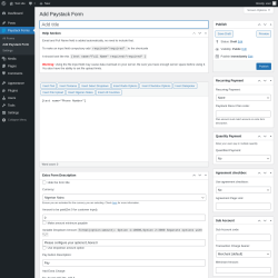 Page screenshot: Paystack Forms → Add Paystack Form