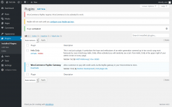 Page screenshot: Plugins &lsaquo; Test site &mdash; WordPress