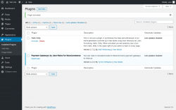 Page screenshot: Plugins &lsaquo; Test site &mdash; WordPress