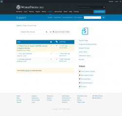 Page screenshot: Payment Page &rarr; Support Forum