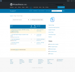 Page screenshot: Payment Page &rarr; Support Forum