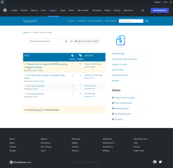 Page screenshot: Payment Page &rarr; Support Forum