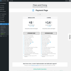 Page screenshot: Payment Page &rarr; Upgrade&nbsp;&nbsp;➤