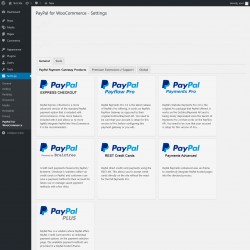 Page screenshot: Settings  → PayPal for WooCommerce