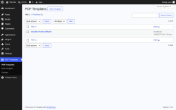 Page screenshot: PDF Templates