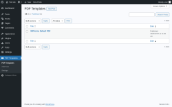 Page screenshot: PDF Templates