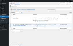 Page screenshot: Plugins ‹ Test site — WordPress