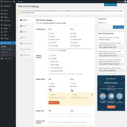 Page screenshot: PDF & Print