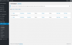 Page screenshot: PeerRaiser → Campaigns