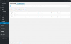 Page screenshot: PeerRaiser → Donations