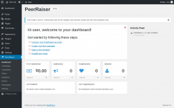 Page screenshot: PeerRaiser