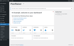 Page screenshot: PeerRaiser