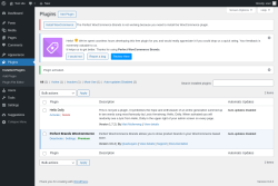 Page screenshot: Plugins ‹ Test site — WordPress