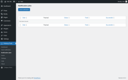 Page screenshot: Perfecty Push → Notification jobs