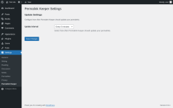 Page screenshot: Settings &rarr; Permalink Keeper