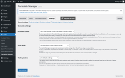 Page screenshot: Tools &rarr; Permalink Manager &rarr; Settings
