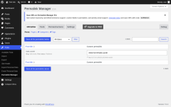 Page screenshot: Tools &rarr; Permalink Manager