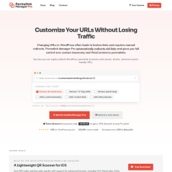 Page screenshot: Tools &rarr; Permalink Manager &rarr;  Upgrade to PRO