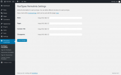 Page screenshot: Permalinks Customizer