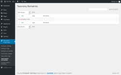 Page screenshot: Permalinks Customizer → Taxonomies Permalinks