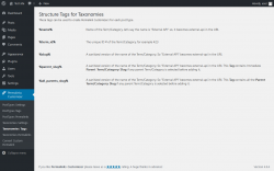 Page screenshot: Permalinks Customizer → Taxonomies Tags