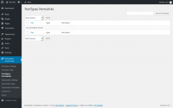 Page screenshot: Permalinks Customizer → PostTypes Permalinks