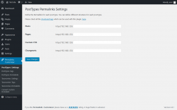 Page screenshot: Permalinks Customizer