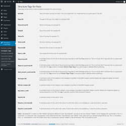 Page screenshot: Permalinks Customizer → PostTypes Tags