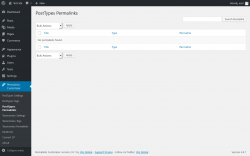 Page screenshot: Permalinks Customizer → PostTypes Permalinks