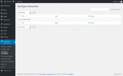 Page screenshot: Permalinks Customizer → PostTypes Permalinks