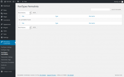 Page screenshot: Permalinks Customizer → PostTypes Permalinks
