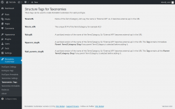 Page screenshot: Permalinks Customizer → Taxonomies Tags