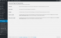 Page screenshot: Permalinks Customizer → Taxonomies Tags