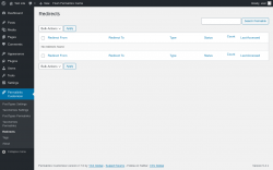 Page screenshot: Permalinks Customizer → Redirects