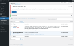 Page screenshot: Plugins ‹ Test site — WordPress