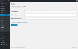 Page screenshot: Pets → Settings → Petfinder