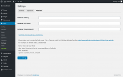 Page screenshot: Pets → Settings → Petfinder