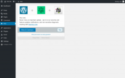 Page screenshot: ‹ Test site — WordPress