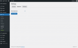 Page screenshot: Pets → Settings → Sponsors