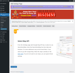 Page screenshot: Simple Business Directory &rarr; Settings
