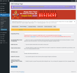 Page screenshot: Simple Business Directory &rarr; Settings &rarr;  General Settings