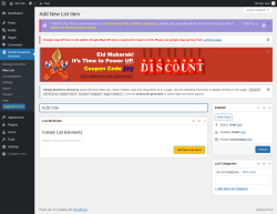 Page screenshot: Simple Business Directory &rarr; New List