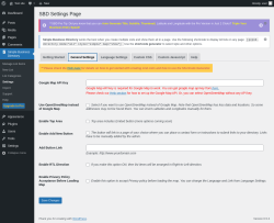 Page screenshot: Simple Business Directory &rarr; Settings &rarr;  General Settings